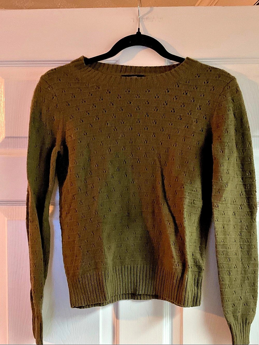J.Crew Neck Sweater in Green Size XS Like New